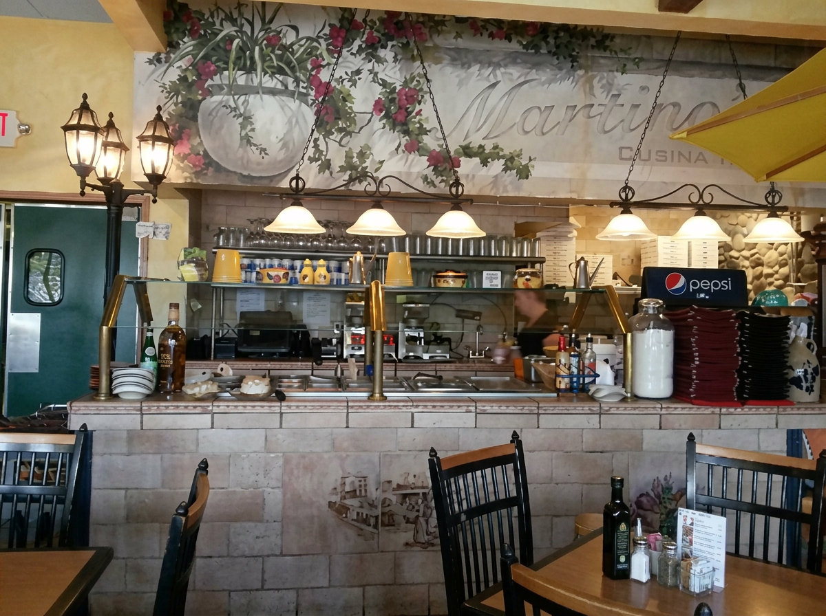The real service counter inside Martinos